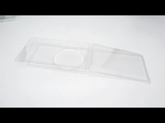 Опаковка с моллюсками прозрачная пластмассовая крышка с петлями