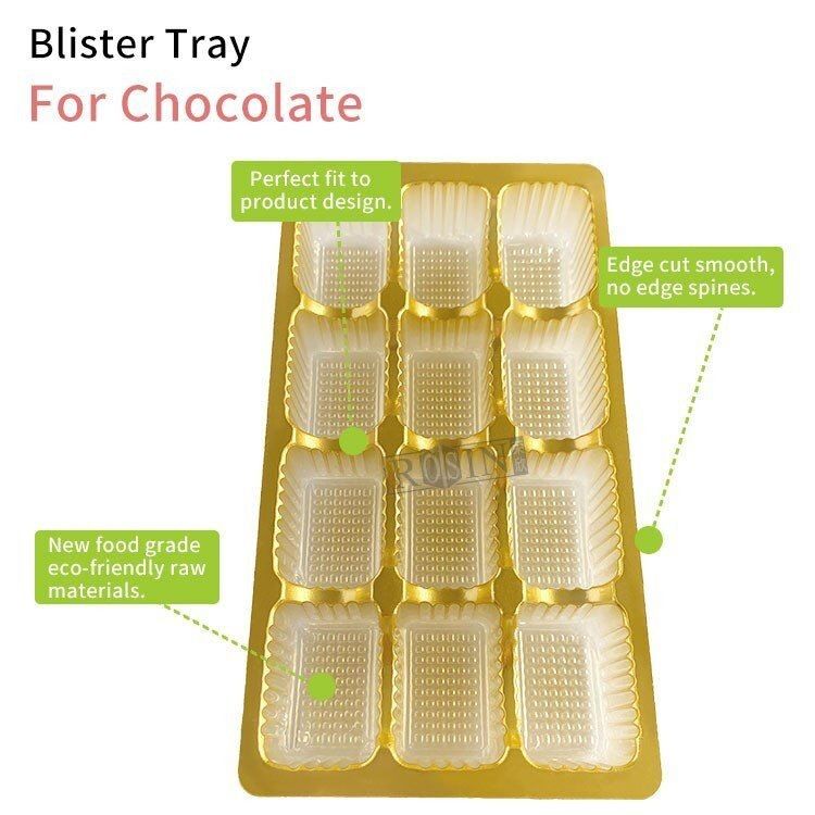 12 Çikolata Plastik Paketi Altın Çikolata Blister Paket Tablosu