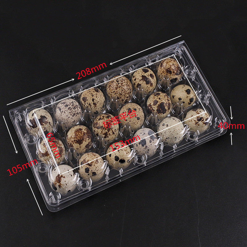 18 Delikli Blister Clamshell Hinged Yumurta Plastik Ambalaj Tek kullanımlık karides yumurta kartonları