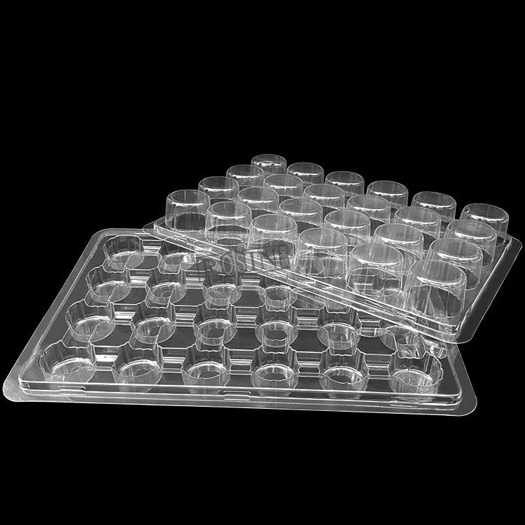 Customized Plastic Bakery Packaging Blister 24 Count Cupcake Containers