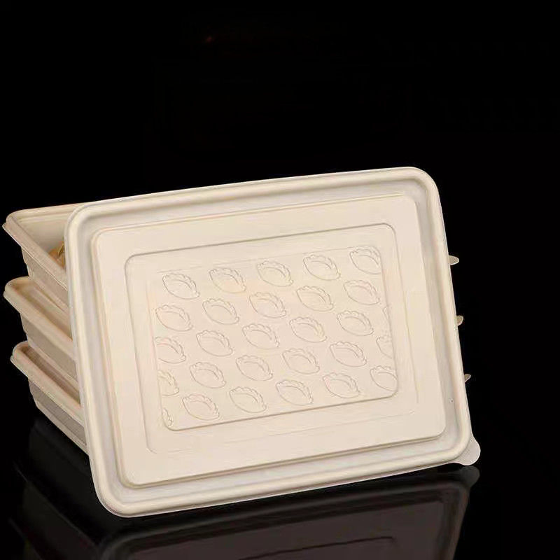 Customized Disposable Dumpling Corn Starch Frozen 12 15 Cell Dumpling Packaging Box