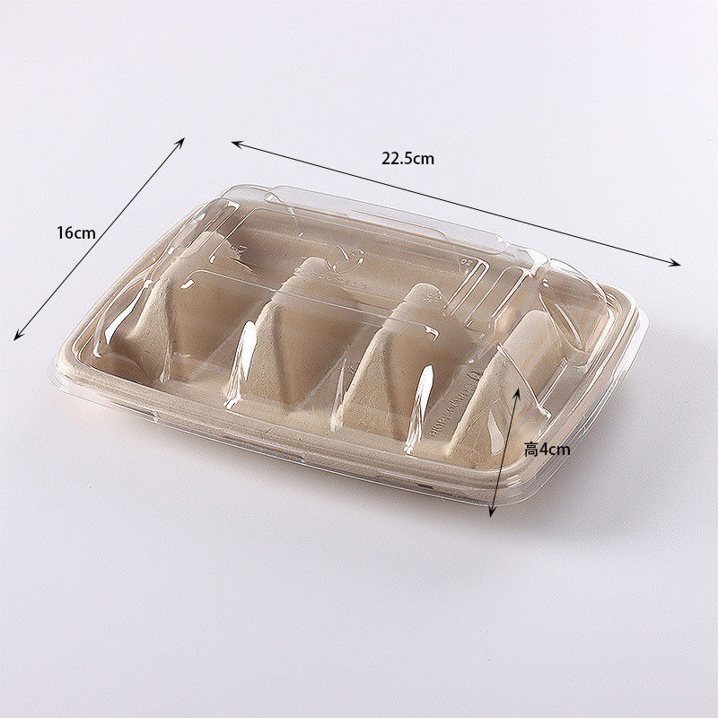일회용 생분해성 사탕수수 바가세 TACO 상자 옥수수amid TACO 트레이 뚜?? 과 멕시코 옥수수 토틸라 TACO 포장