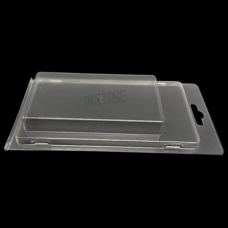 PET PVC Blister Pack Plastic Clamshell Packaging Clear Vacuum Forming Insert Trays Folding Boxes Transparent Rectangle Accept