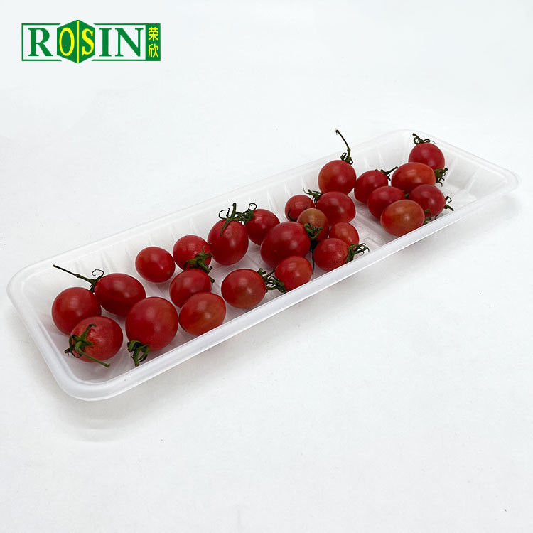 PP Corn Starch Disposable Fresh Meat Chicken Fruit Vegetable Container Plastic Frozen Food Packing Tray