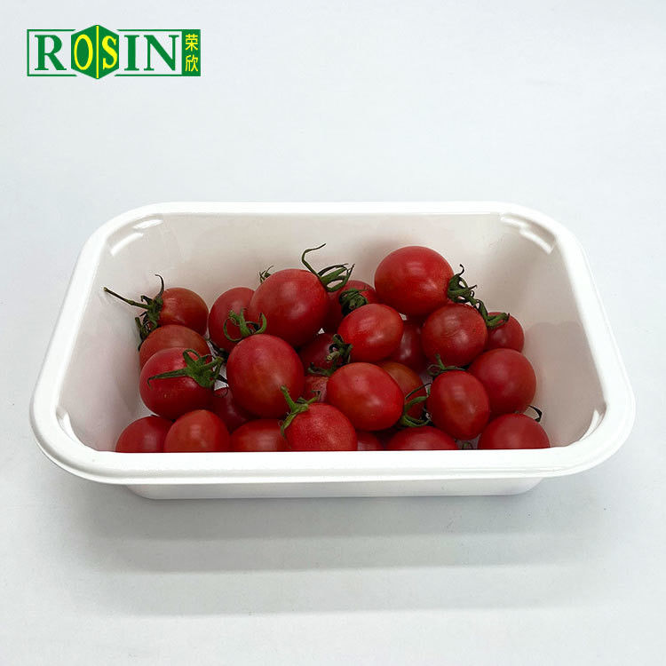 PP Corn Starch Disposable Fresh Meat Chicken Fruit Vegetable Container Plastic Frozen Food Packing Tray