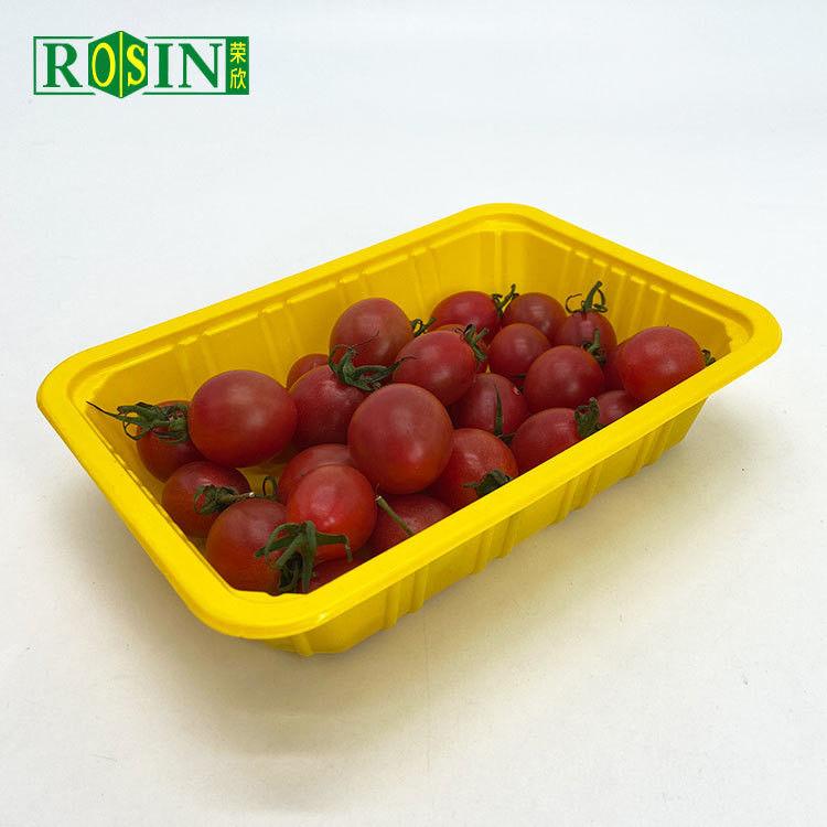 PP Corn Starch Disposable Fresh Meat Chicken Fruit Vegetable Container Plastic Frozen Food Packing Tray