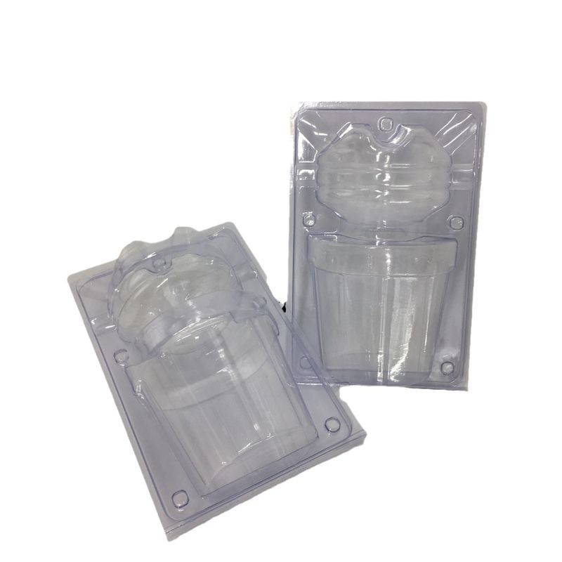 Custom Transparent Plastic Disposable Clamshell Flower Seedlings Transport Blister Pack For Flower Green Plants