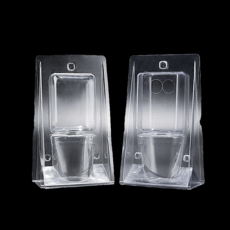 Custom Transparent Plastic Disposable Clamshell Flower Seedlings Transport Blister Pack For Flower Green Plants