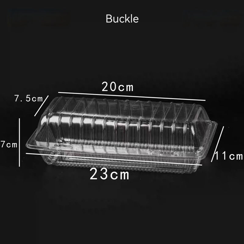 Şeffaf Sebze Kutusu Tek kullanımlık Meyve PET Kutusu Clamshell Hinge Salata Pastırma Yemek Kutusu Kapaklı Deliksiz
