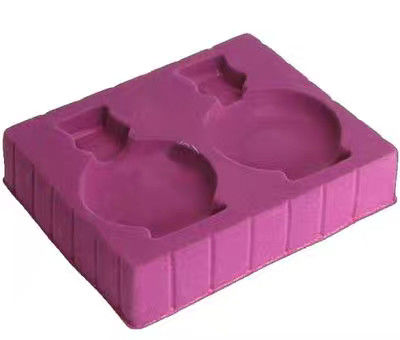 Disponible en PP Pet PVC PS Flocking Plastic Negro / Blanco bandeja de ampollas de plástico para cosméticos alimentarios