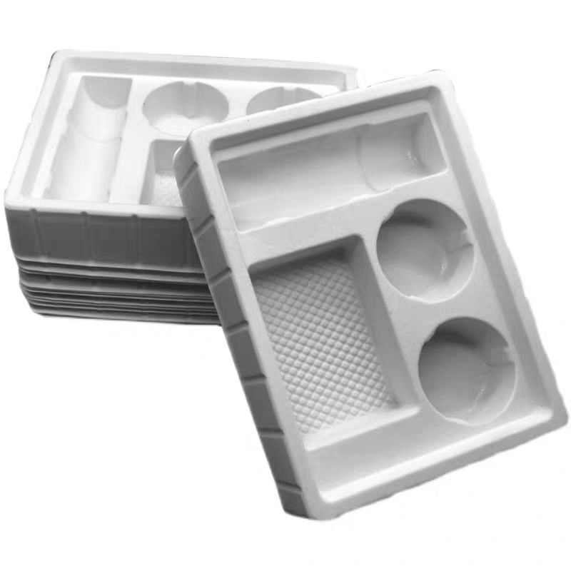 Disponible en PP Pet PVC PS Flocking Plastic Negro / Blanco bandeja de ampollas de plástico para cosméticos alimentarios