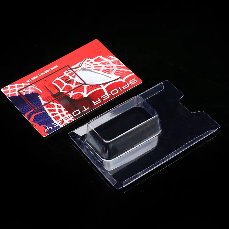 Embalaje desechable de blister personalizado Embalaje de tarjeta de diapositiva de blister Embalaje de tarjeta de blister de tres pliegues Embalaje de tarjeta de blister