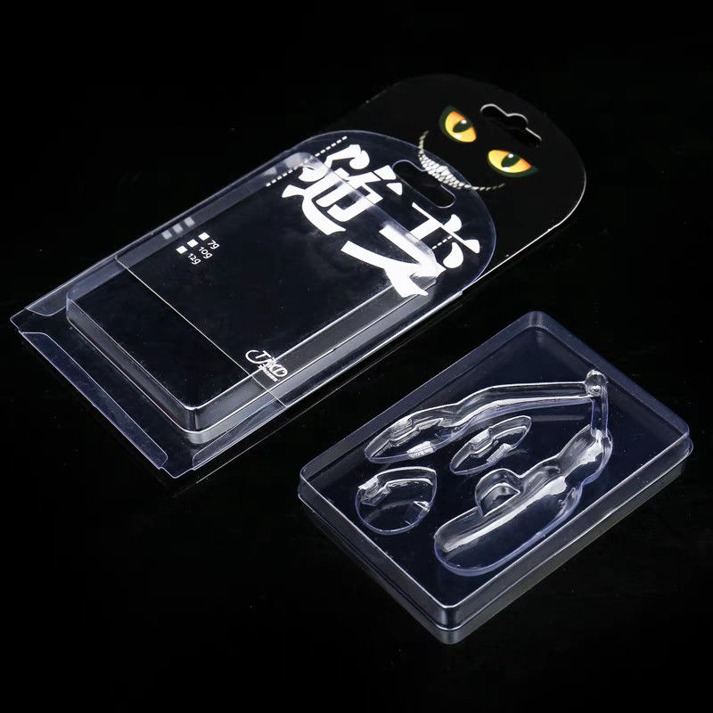 Embalaje desechable de blister personalizado Embalaje de tarjeta de diapositiva de blister Embalaje de tarjeta de blister de tres pliegues Embalaje de tarjeta de blister