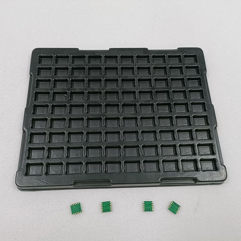 エレクトロニック・コンポーネント・トレイ チップ・パーツ Esd ブラック PS 反静的真空形成 Pcd トレイ
