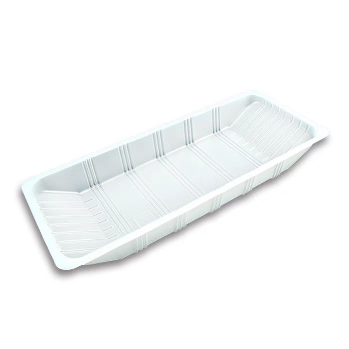 Disposable Rectangular Plastic Food Tray Fresh Pp Shrimp Tray Fruit And Vegetable Food Frozen Seafood Preservation Tray Packaging