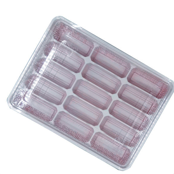 Plastic Dumpling Freezer Tray Packaging Lining Frozen Food Packaging Disposable Dumpling Tray with Lids