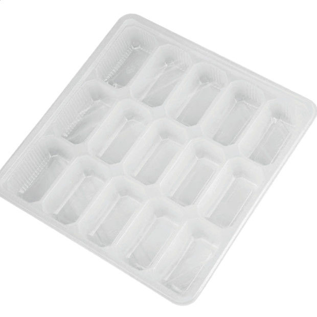 Clear Plastic Disposable Frozen Dumpling Tray PP Various Packaging 20 Packs Plastic Food Packaging Tray