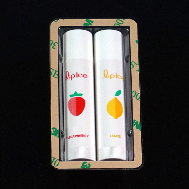 Dust-Proof Disposable PVC / PET Transparent Blister Heat Sealing Lipstick Tray Packaging
