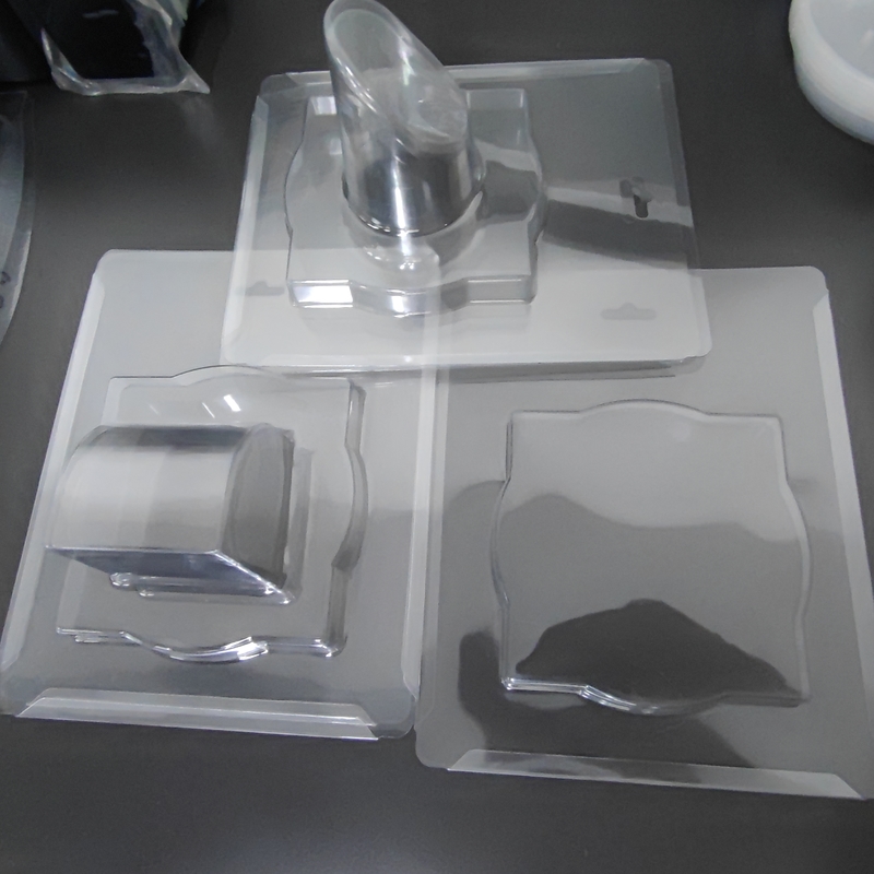 PET Folding Blister Packaging Bubble Shell Folding Blister Box Stationery Supplies Three Folding Blister Insert Card Blister
