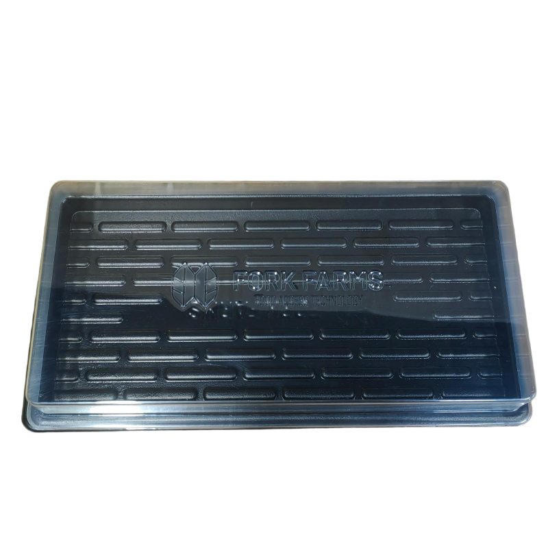 Customized reusable plastic PS black plastic greenhouse hydroponic plant planting seed water storage box