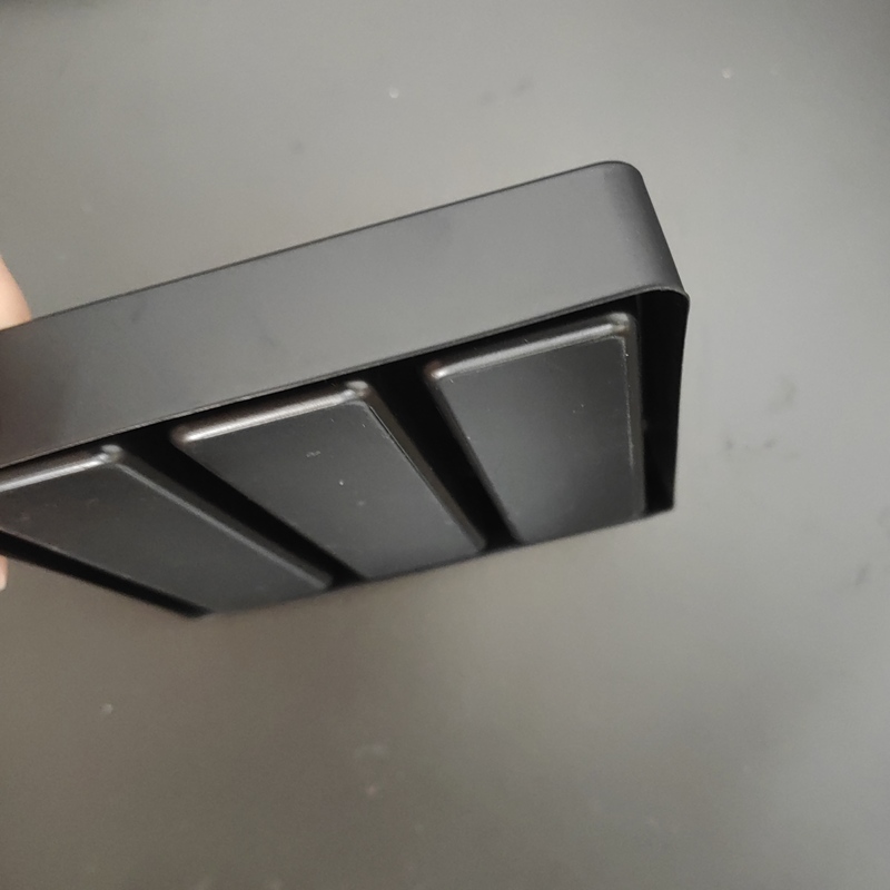 Wholesale 3-grid chocolate plastic black vacuum formed chocolate bar vacuum formed tray