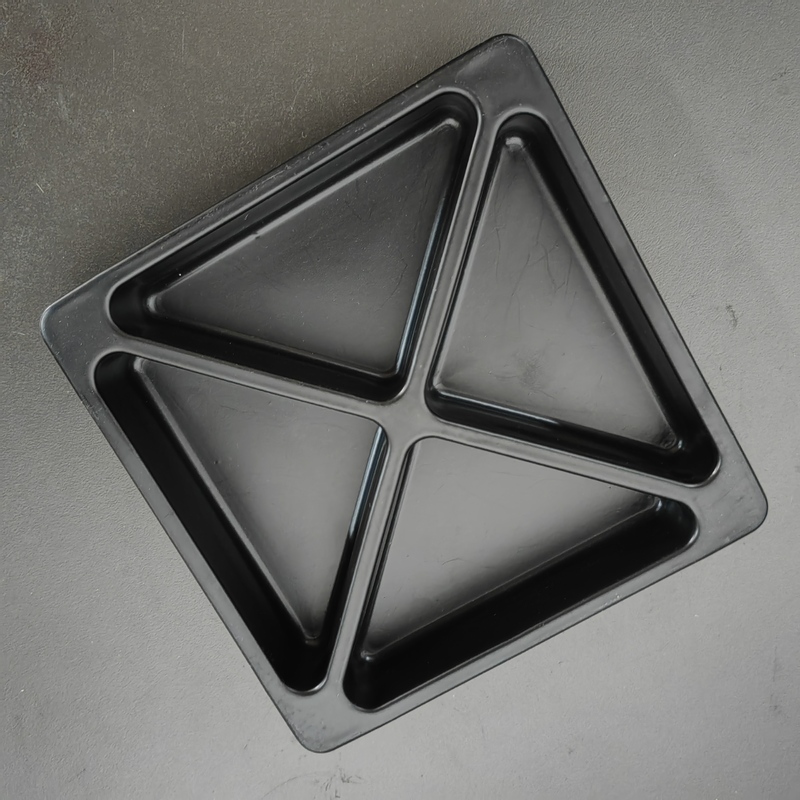 Customize chocolate containers of different shapes with plastic black PS inner tray for chocolate paper boxes