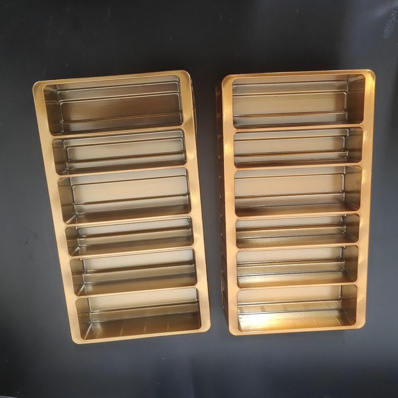 Customized disposable 9 cavity biscuit plastic tray blister pet brownie plastic packaging container